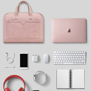2025新款适用macbook苹果笔记本电脑包14寸女手提macbookair保护套macbookpro13寸内胆包16联想thinkpad男mac