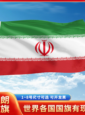 伊朗国旗12345号户外世界各国旗帜万国旗手摇旗串旗定制办公桌旗公司企业旗子运动会旗定做装饰吊旗落地旗