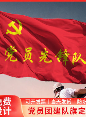 党员先锋队旗帜定制定做