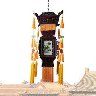 皇宫寺庙影视城中式实木宫灯桦木古典中式庭院吊灯户外仿古灯笼