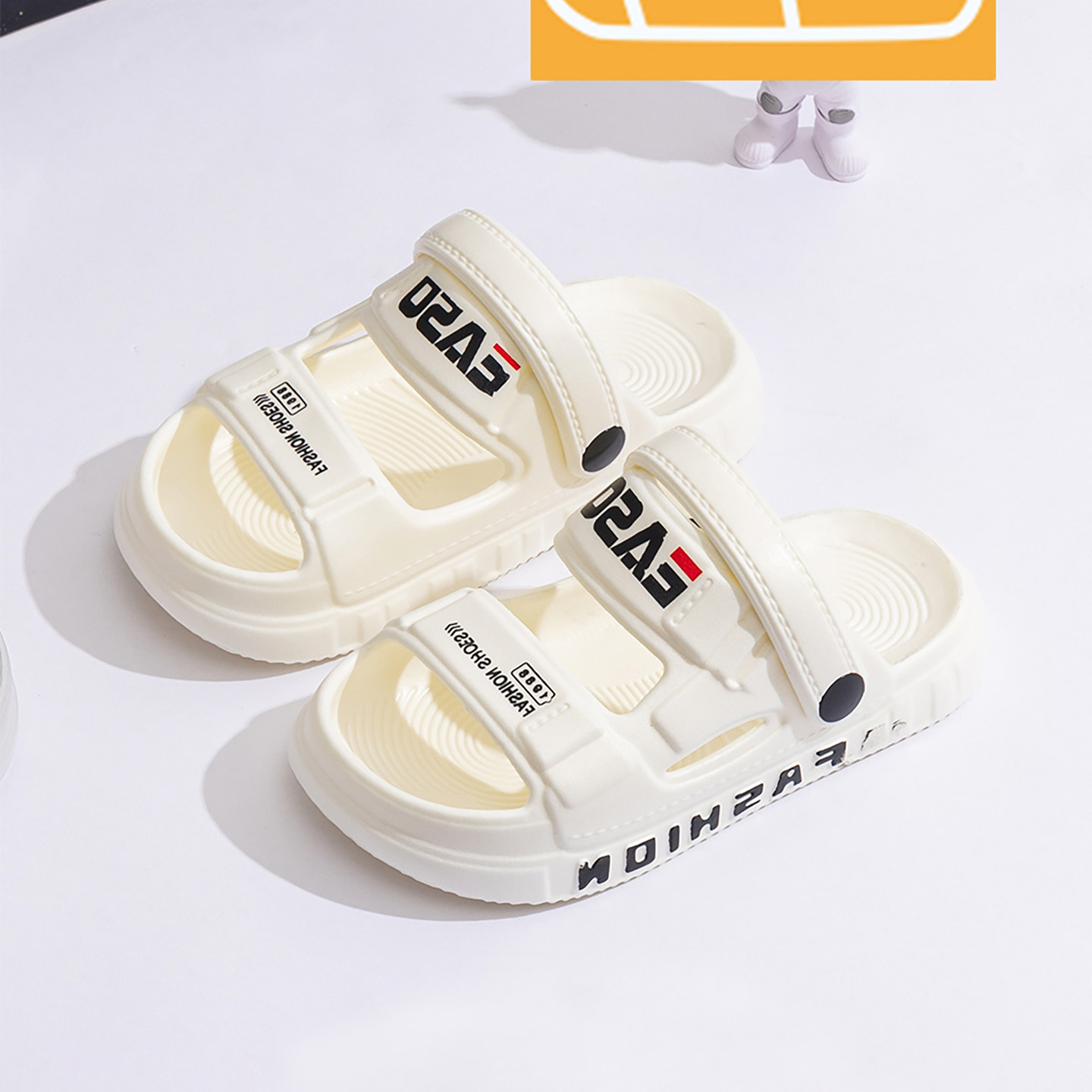 儿童拖鞋eva男童防滑软底带后带防臭环保居家外穿亲子凉拖鞋中童