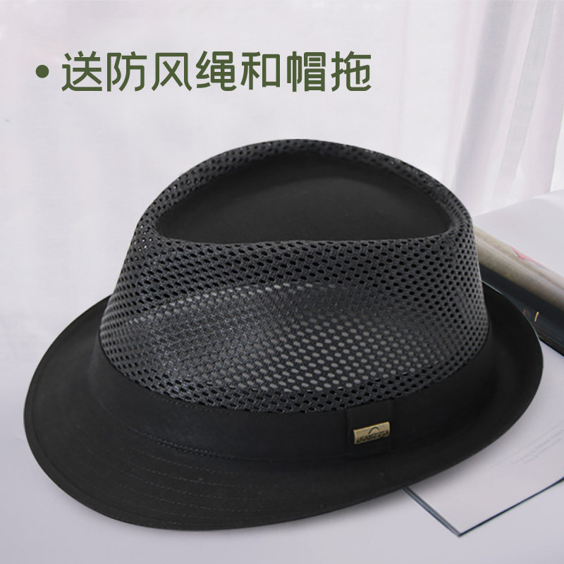 礼帽高档防晒遮阳镂空春夏季男士