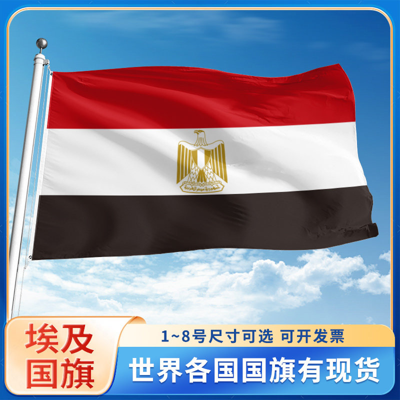 埃及国旗世界各国旗帜定制户外旗手摇旗串旗办公桌旗公司企业旗子运动