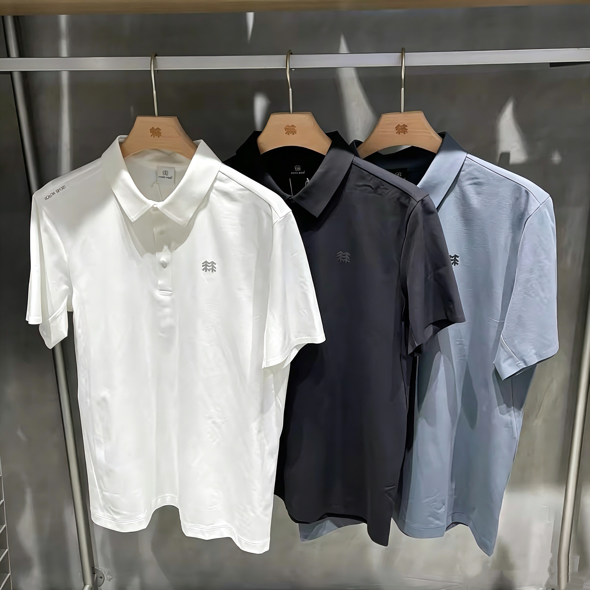 KOLON/可隆 SPORT 新款户外E.D.O吸湿速干宽松短袖百搭通勤Polo衫