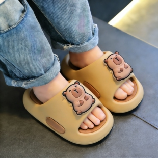 卡皮巴拉男童拖鞋儿童夏季防滑洗澡居家室内男宝宝可爱凉拖鞋男孩