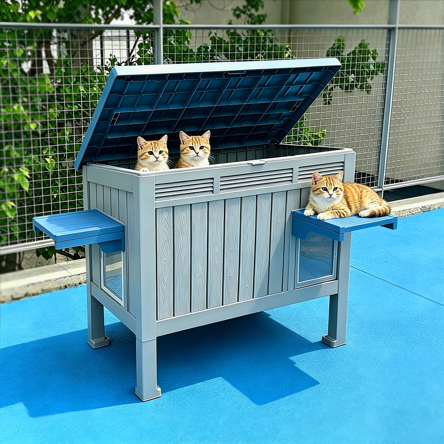 流浪猫户外窝猫窝防雨防晒防寒防水猫咪躲避屋四季通用猫屋猫别墅