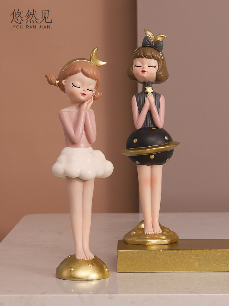 摩登心愿摆件创意家居装饰品客厅儿童房桌面摆设少女心云朵摆件