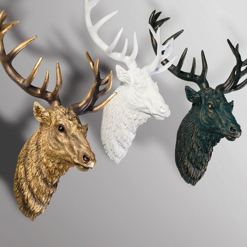歐式創意大號鹿頭壁挂客廳臥室會所酒吧背景牆裝飾品動物頭挂件禮在類目 家居飾品, 壁飾中 - 來自Buy2taobao.com提供專業的淘寶代購服務