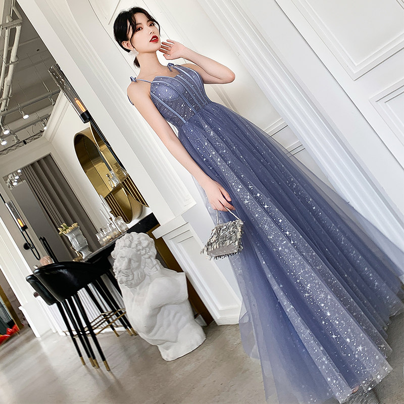 Enchanting Blue Princess Gown: Your Dream Banquet Entrance Awaits - Taobao product photo 4