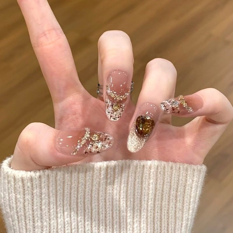 手工儿童美甲穿戴甲高级感中长款香香公主假指甲贴片2026马年新款,彩妆/香水/美妆工具,美甲工具,淘宝优惠券,粉丝福利购,淘宝优惠卷