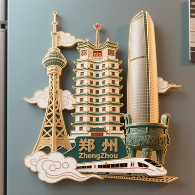 河南郑州金属浮雕冰箱贴