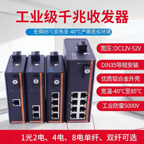 工业级光纤收发器锐闪