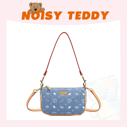 NOISYTEDDY牛仔法棍腋下包