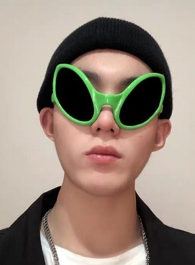 变身et外星人绿色土酷太阳眼镜