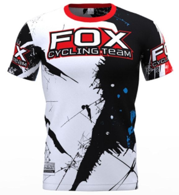 跨境电商fox cycling team速降服透气速干山地越野骑行服户外定制