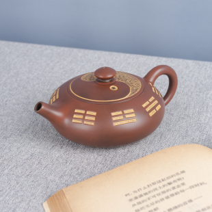 名家大师精品 坭兴陶集「太极八卦壶」 纯手工窑变高档泡茶壶家用