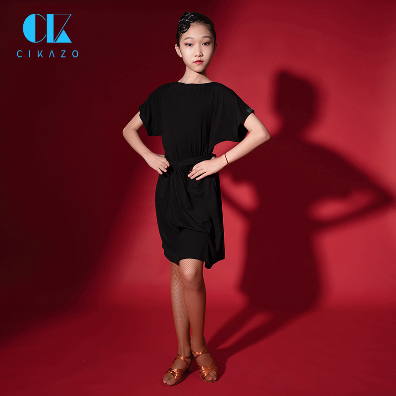 茜卡索新款拉丁舞儿童女夏季少儿