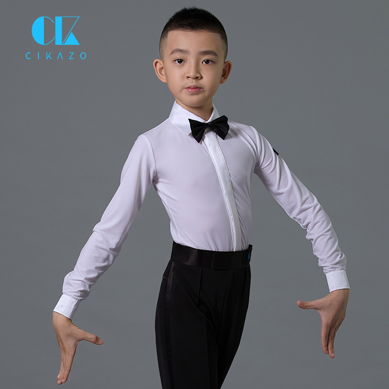 茜卡索拉丁舞服男童考级服g5010