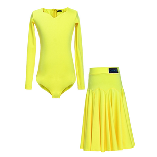 茜卡索 拉丁舞服女童比赛服专业舞蹈考级服赛服儿童规定服G7037