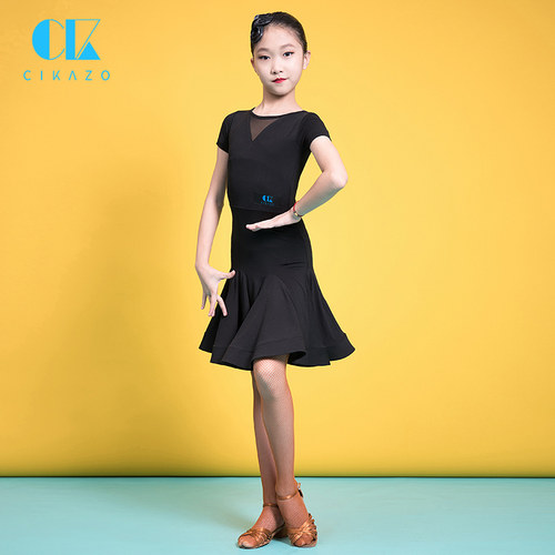 茜卡索拉丁舞服女童比赛服全套