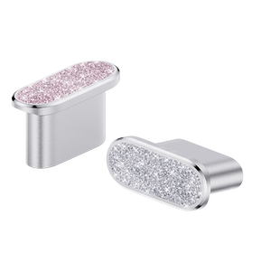 适用于华为P80畅享80荣耀X70i闪粉防尘塞vivoX300s苹果17Pro电源塞Note15红米K90小米17一加Ace6钻石iQOOZ10