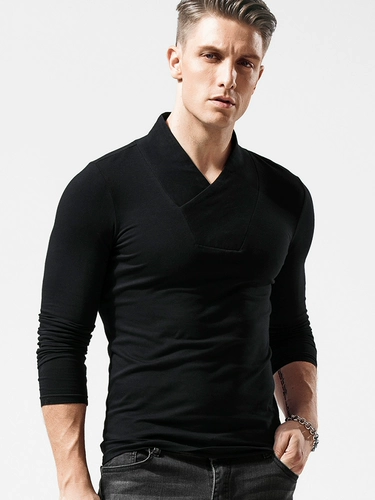 Хлопковый лонгслив, цветное осеннее трендовое трикотажное термобелье, облегающий крой