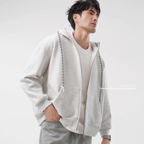 长袖卫衣男加绒加厚保暖连帽卫衣