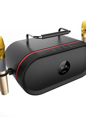 皇马K666广场舞音响迷你便携手提音箱 户外移动背包K歌电脑低音炮