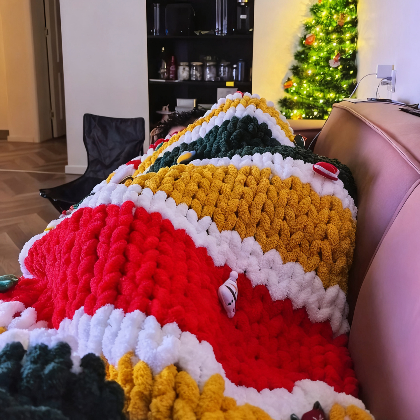 手织被子坐垫手工diy编织