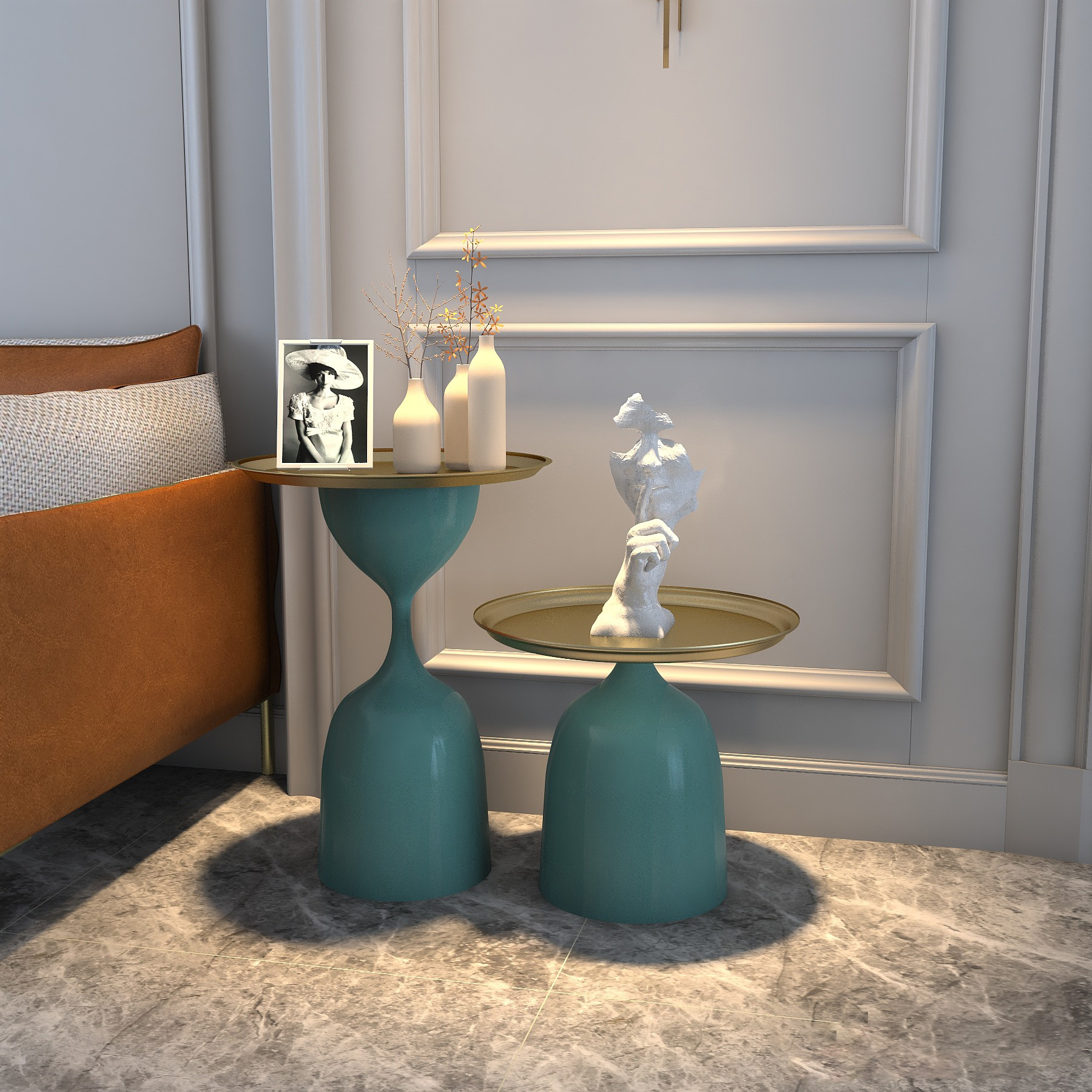 北欧简约轻奢沙发边几后现代金属创意个性角几卧室小圆桌边桌茶几|msdalam kategori perabot kediaman, beberapa kategori, Sudut beberapa/Jadual Side - dari Buy2taobao.com untuk memberikan perkhidmatan ejen Taobao profesional membeli