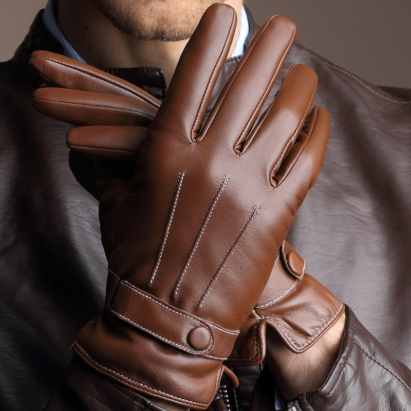 Gants pour homme      en peau de mouton - Ref 2781487 Image 1