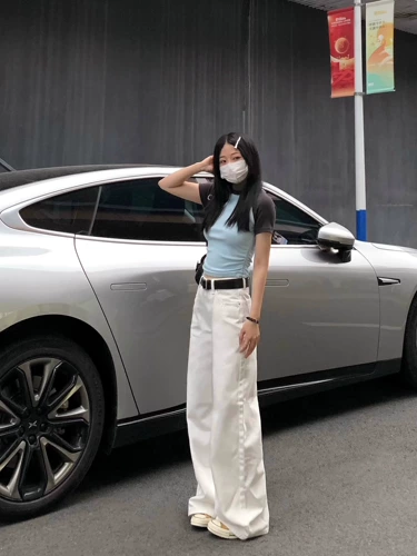 Белые джинсы, весенние летние штаны, 2025 года, высокая талия, свободный прямой крой