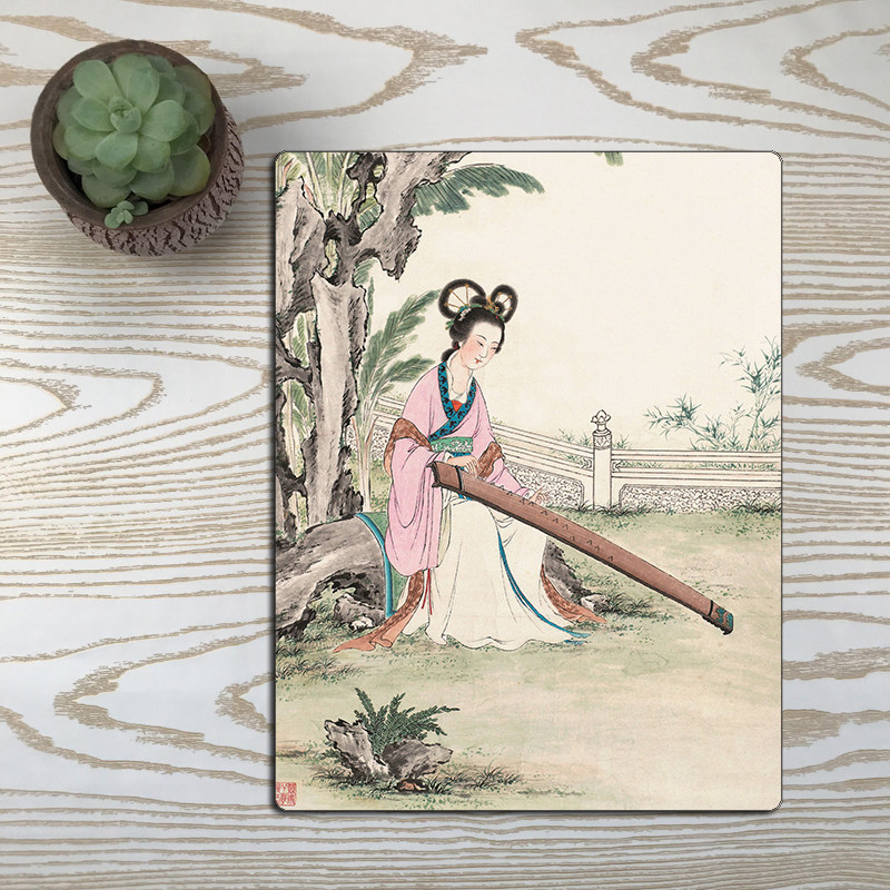 国画书画艺术  定制  采桑图 蕉荫抚琴 鼠标垫