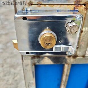 铁门锁大门门锁房门锁老式 门锁. 房门锁木门锁芯防盗门室内外装