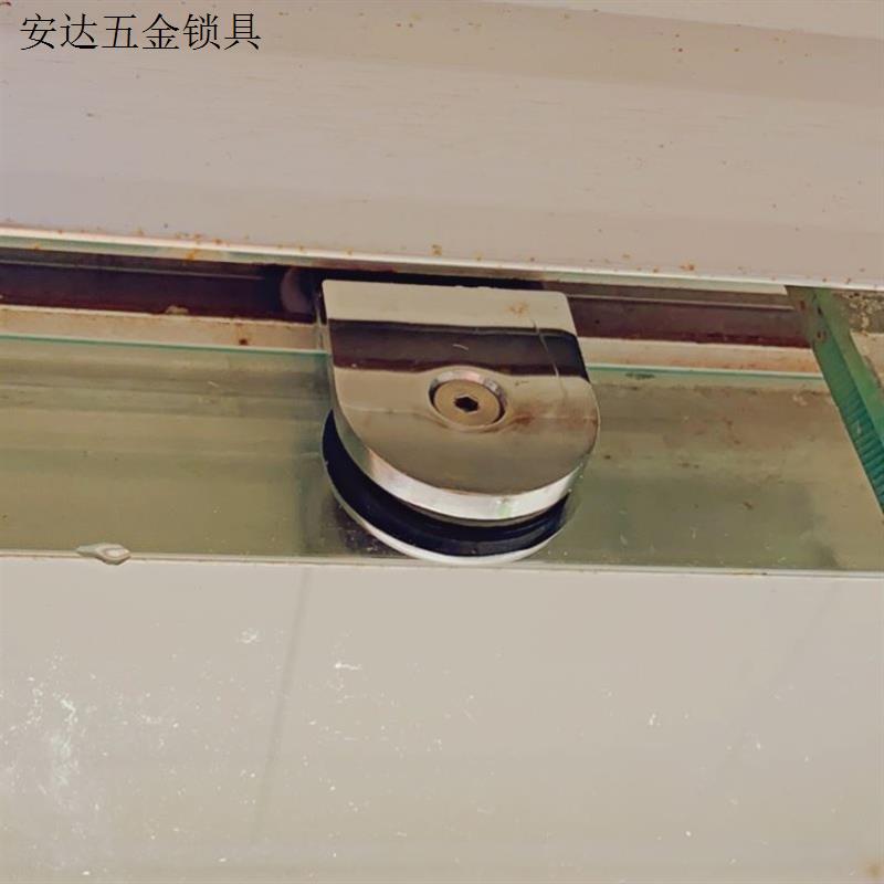 玻璃移门滑轮推拉浴室门淋浴房玻璃移门吊轮滑轮挂轮铝合金连体.