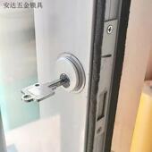 有框玻璃门配件锁胆双头面锁芯肯德基门锁材门通用型地锁铝合金.