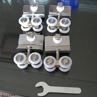 淋浴房滑轮浴室玻璃门吊轮推拉门滚轮冲淋房轮子走脚铜质轱辘