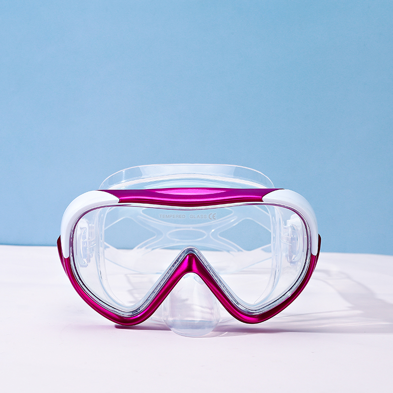 高清大框游泳镜护鼻一体防呛水成人潜水眼镜男女防水防雾潜水镜