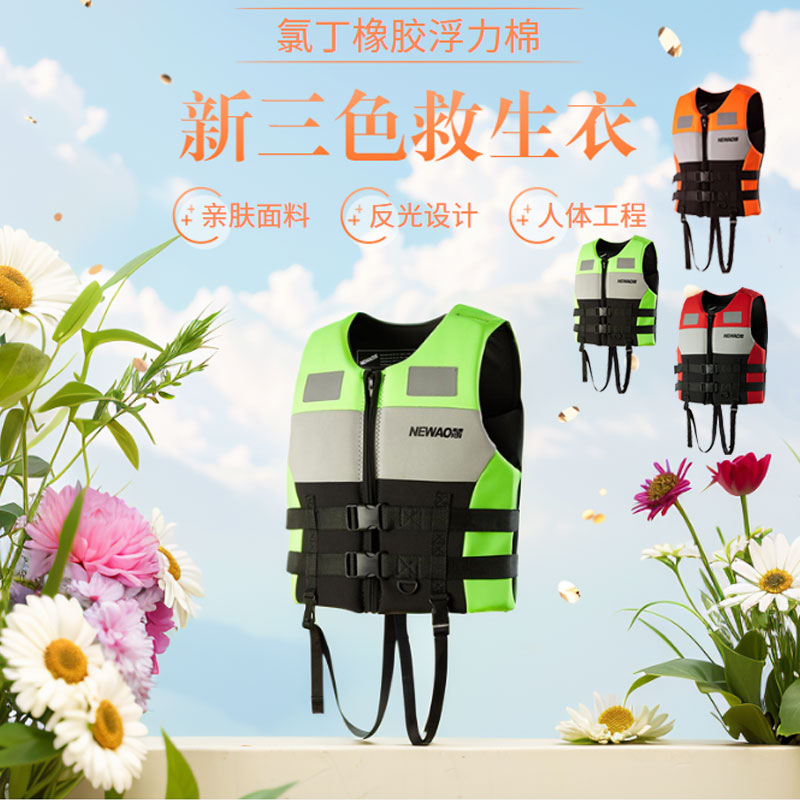 儿童救生衣成人钓鱼路亚漂流背心