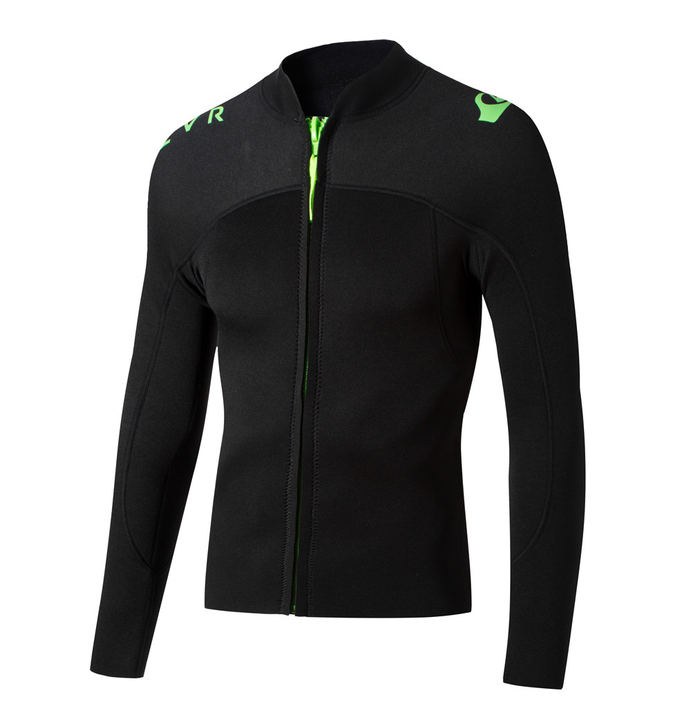 3mm加厚男款冲浪夹克上衣潜水服