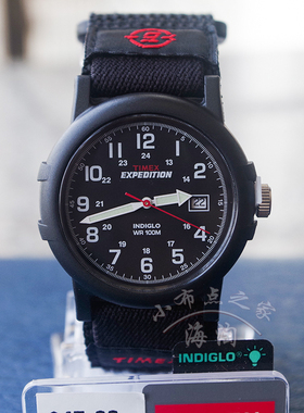 天美时男表女表中性腕表 TIMEX经典复古运动时尚魔术贴腕表T40011