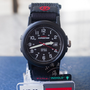 天美时男表女表中性腕表 TIMEX经典复古运动时尚魔术贴腕表T40011