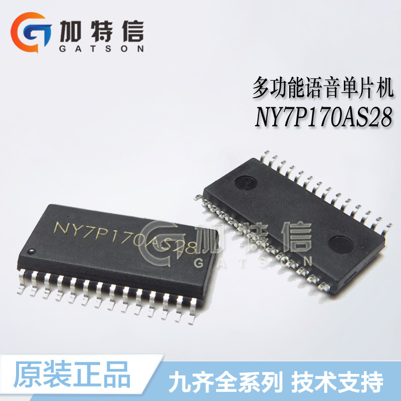 NY7P170AS28 SOP28 全新原装Nyquest/九齐 多功能语音单片机MCU