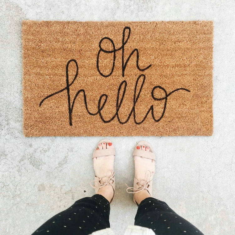 印度进口椰棕门厅加厚防滑垫