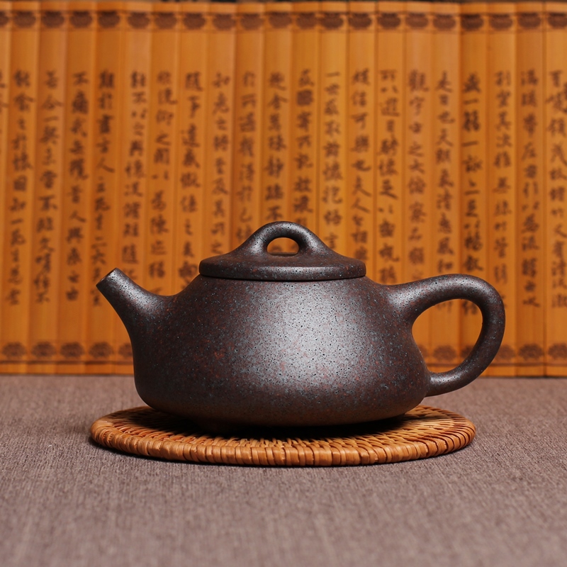 宜兴紫砂壶茶具全手工共生矿1800度高温子冶石瓢壶180c老玩家推荐