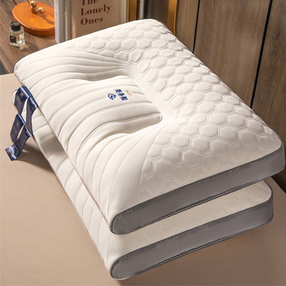 针织棉乳胶枕芯枕头护颈枕单只装48*74单人助睡眠宿舍一对装整头,床上用品,枕头/枕芯,淘宝优惠券,粉丝福利购,淘宝优惠卷