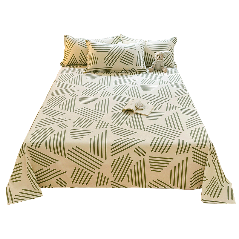 北欧伯克利床单单件纯棉100全棉学生宿舍单双人被单枕套2三件套男