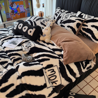 冬季保暖加绒床上四件套