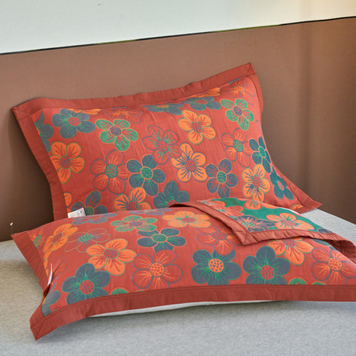 纯棉枕巾一对装全棉防滑枕芯盖巾