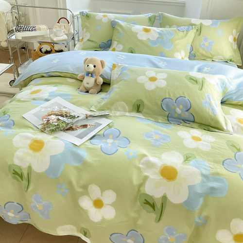 纯棉100床上四件套四季通用